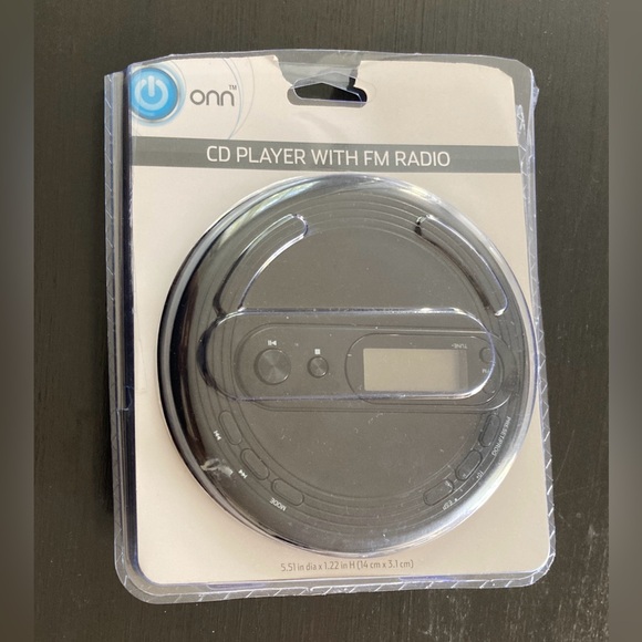 ONN Portable CD Player w/ FM Radio and Stereo Earbuds - Picture 10 of 11